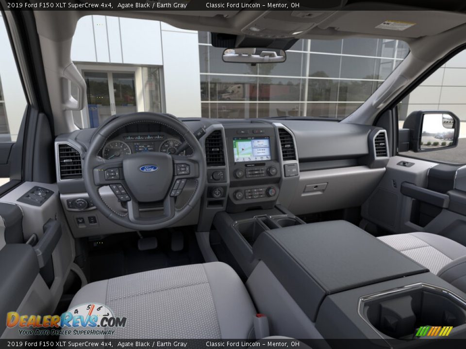 2019 Ford F150 XLT SuperCrew 4x4 Agate Black / Earth Gray Photo #9