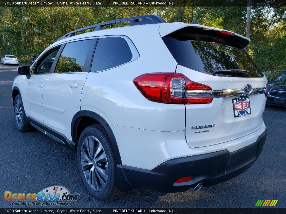 2020 Subaru Ascent Limited Crystal White Pearl / Slate Photo #4