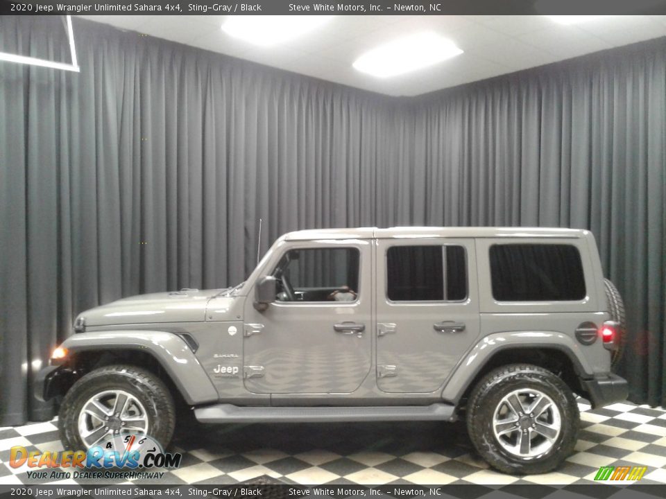 2020 Jeep Wrangler Unlimited Sahara 4x4 Sting-Gray / Black Photo #1