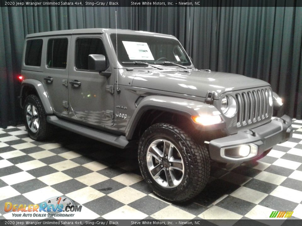 2020 Jeep Wrangler Unlimited Sahara 4x4 Sting-Gray / Black Photo #4