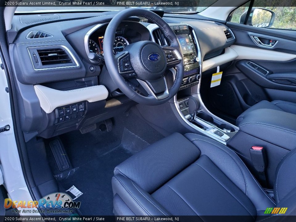 2020 Subaru Ascent Limited Crystal White Pearl / Slate Photo #8