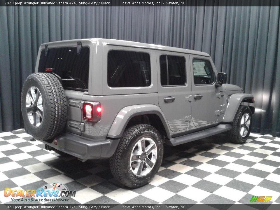 2020 Jeep Wrangler Unlimited Sahara 4x4 Sting-Gray / Black Photo #6