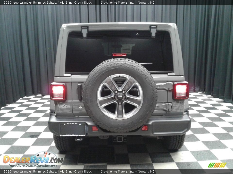 2020 Jeep Wrangler Unlimited Sahara 4x4 Sting-Gray / Black Photo #7