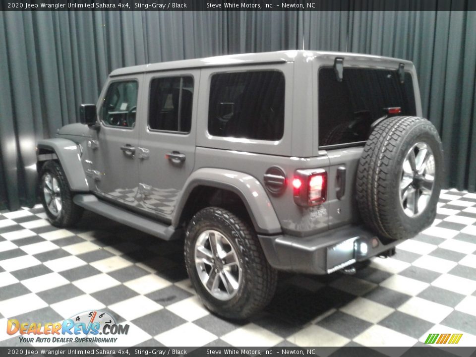 2020 Jeep Wrangler Unlimited Sahara 4x4 Sting-Gray / Black Photo #8