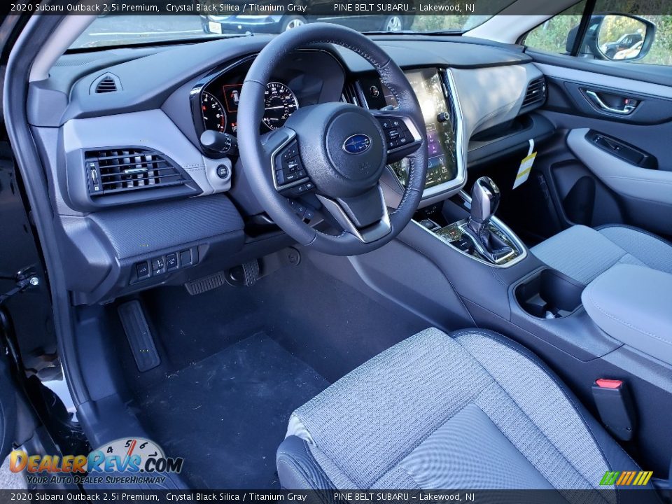 Titanium Gray Interior - 2020 Subaru Outback 2.5i Premium Photo #8
