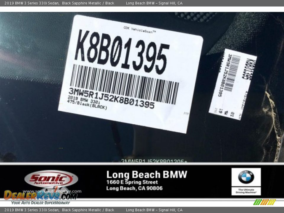 2019 BMW 3 Series 330i Sedan Black Sapphire Metallic / Black Photo #11