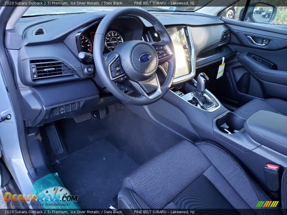 Slate Black Interior - 2020 Subaru Outback 2.5i Premium Photo #8