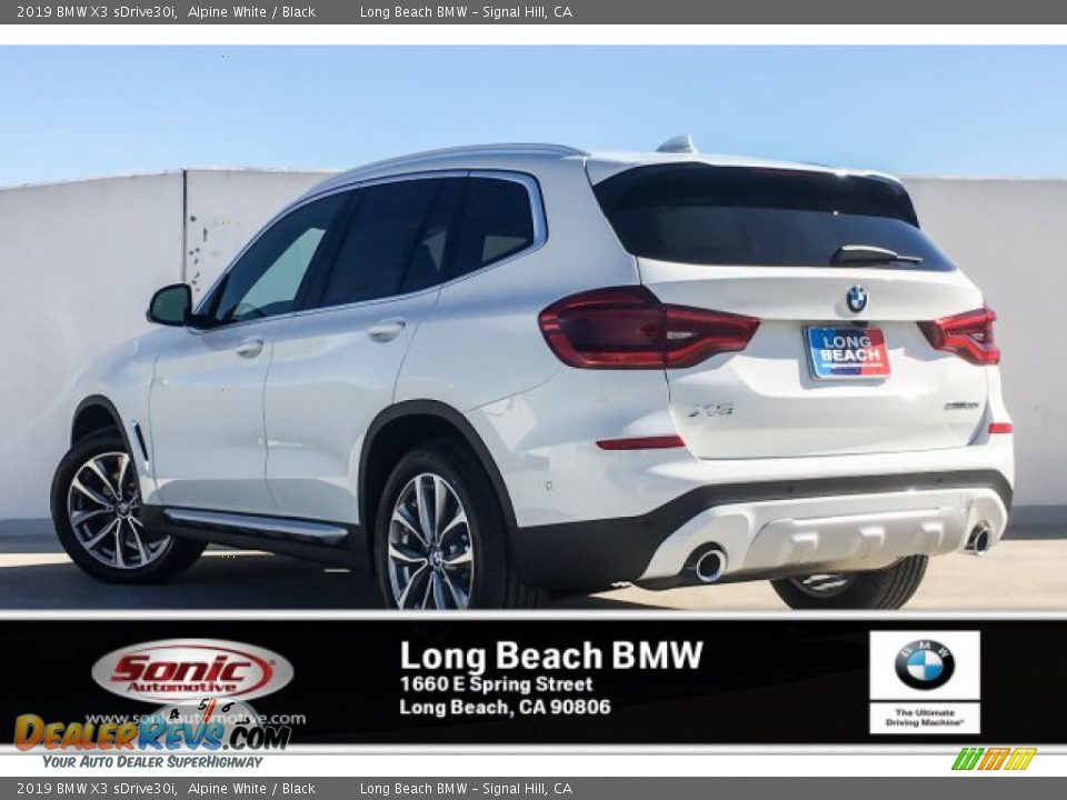 2019 BMW X3 sDrive30i Alpine White / Black Photo #2