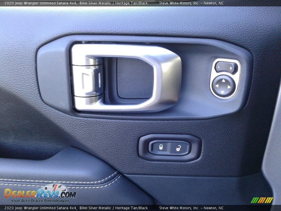 2020 Jeep Wrangler Unlimited Sahara 4x4 Billet Silver Metallic / Heritage Tan/Black Photo #9