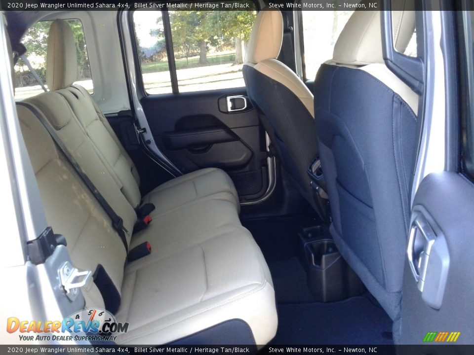 2020 Jeep Wrangler Unlimited Sahara 4x4 Billet Silver Metallic / Heritage Tan/Black Photo #13