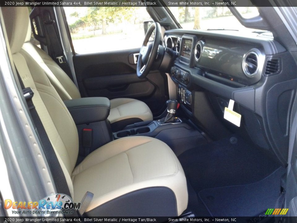 2020 Jeep Wrangler Unlimited Sahara 4x4 Billet Silver Metallic / Heritage Tan/Black Photo #14