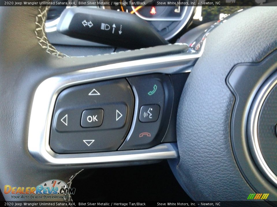 2020 Jeep Wrangler Unlimited Sahara 4x4 Billet Silver Metallic / Heritage Tan/Black Photo #16