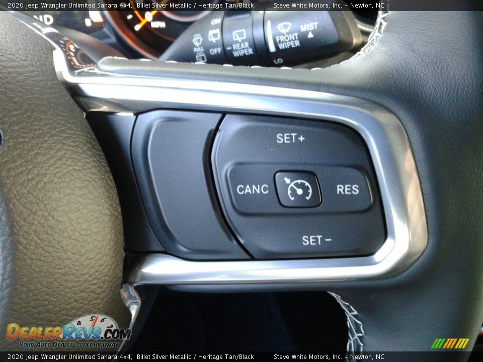 2020 Jeep Wrangler Unlimited Sahara 4x4 Billet Silver Metallic / Heritage Tan/Black Photo #17