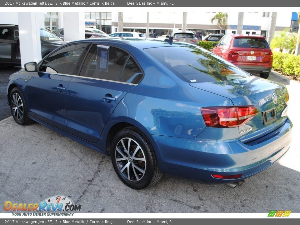 2017 Volkswagen Jetta SE Silk Blue Metallic / Cornsilk Beige Photo #6