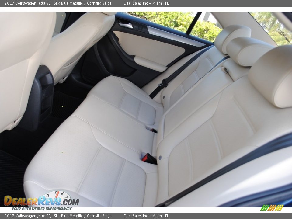 2017 Volkswagen Jetta SE Silk Blue Metallic / Cornsilk Beige Photo #11