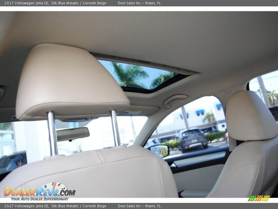 2017 Volkswagen Jetta SE Silk Blue Metallic / Cornsilk Beige Photo #12