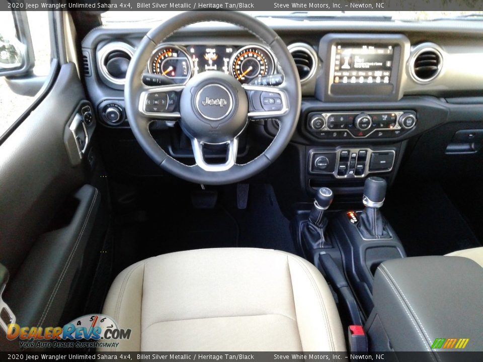 2020 Jeep Wrangler Unlimited Sahara 4x4 Billet Silver Metallic / Heritage Tan/Black Photo #27