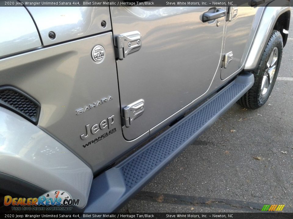 2020 Jeep Wrangler Unlimited Sahara 4x4 Billet Silver Metallic / Heritage Tan/Black Photo #28