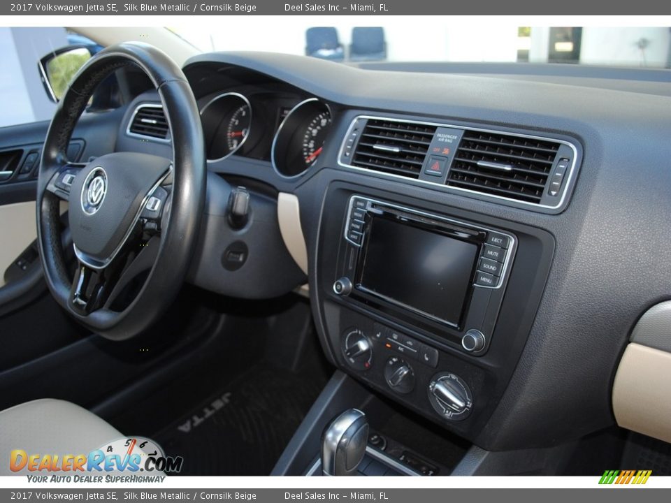 2017 Volkswagen Jetta SE Silk Blue Metallic / Cornsilk Beige Photo #18