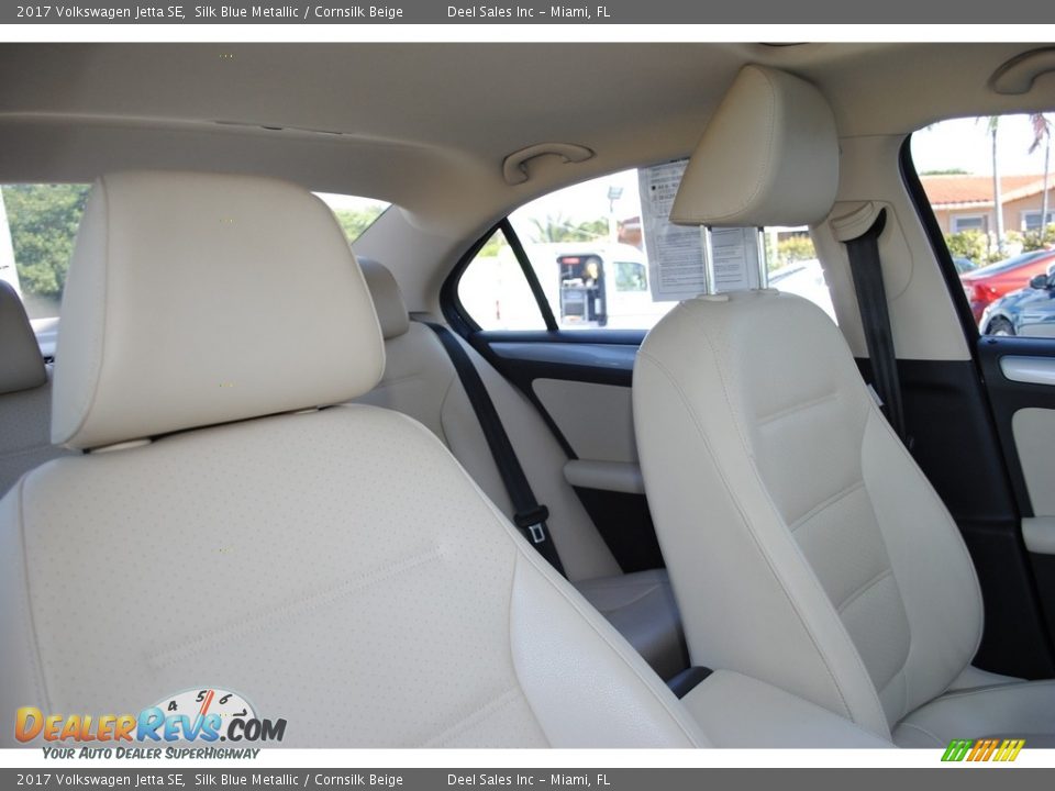 2017 Volkswagen Jetta SE Silk Blue Metallic / Cornsilk Beige Photo #19