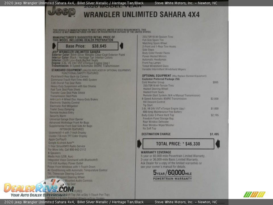 2020 Jeep Wrangler Unlimited Sahara 4x4 Billet Silver Metallic / Heritage Tan/Black Photo #32