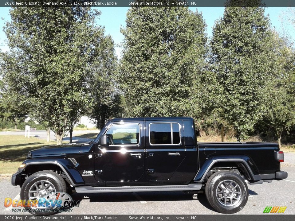 2020 Jeep Gladiator Overland 4x4 Black / Black/Dark Saddle Photo #1