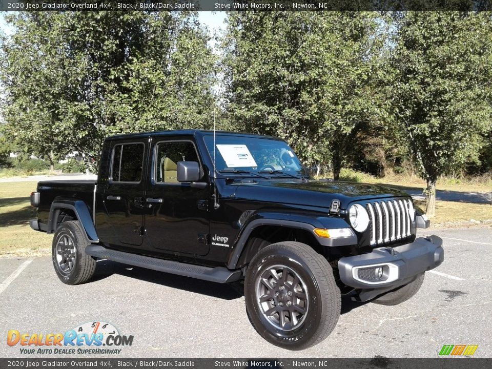 2020 Jeep Gladiator Overland 4x4 Black / Black/Dark Saddle Photo #4