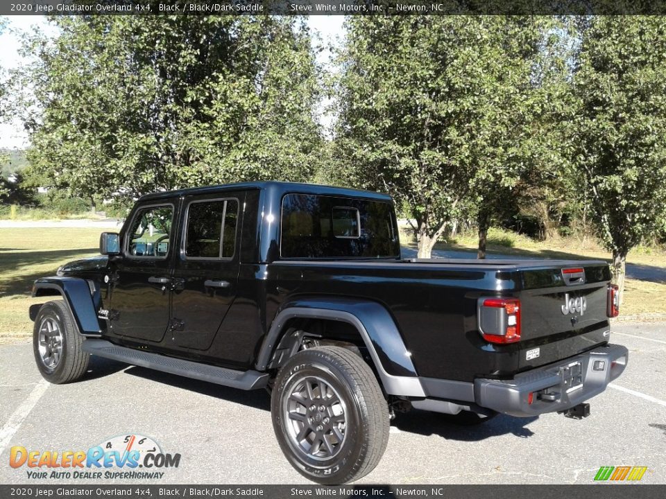 2020 Jeep Gladiator Overland 4x4 Black / Black/Dark Saddle Photo #8