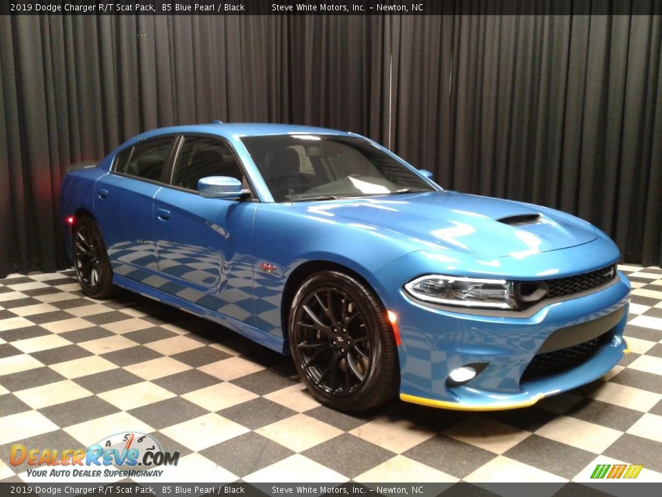 2019 Dodge Charger R/T Scat Pack B5 Blue Pearl / Black Photo #4