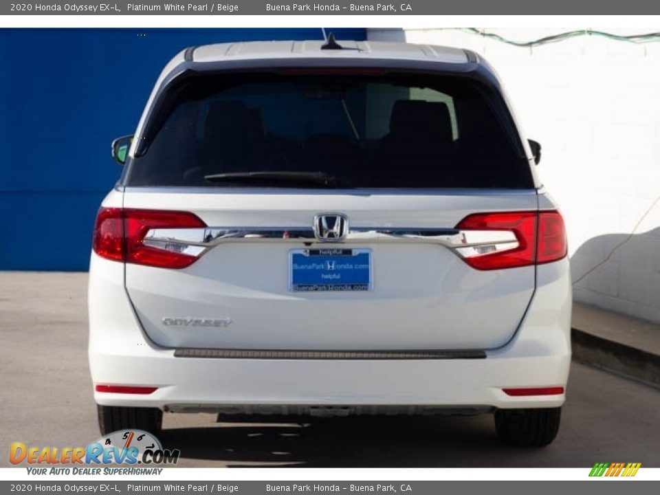2020 Honda Odyssey EX-L Platinum White Pearl / Beige Photo #6