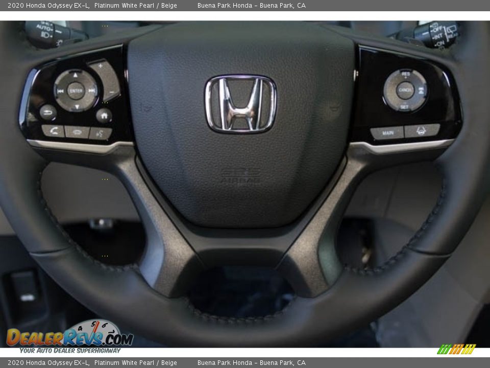 2020 Honda Odyssey EX-L Platinum White Pearl / Beige Photo #19