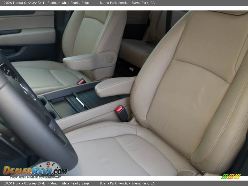 2020 Honda Odyssey EX-L Platinum White Pearl / Beige Photo #24