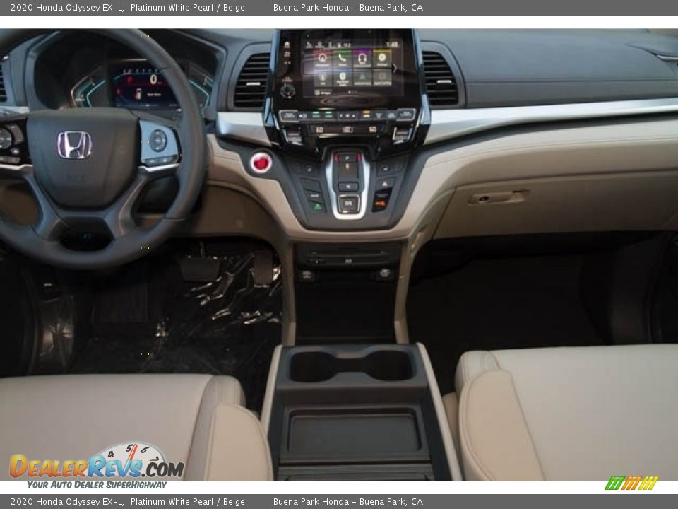 2020 Honda Odyssey EX-L Platinum White Pearl / Beige Photo #28