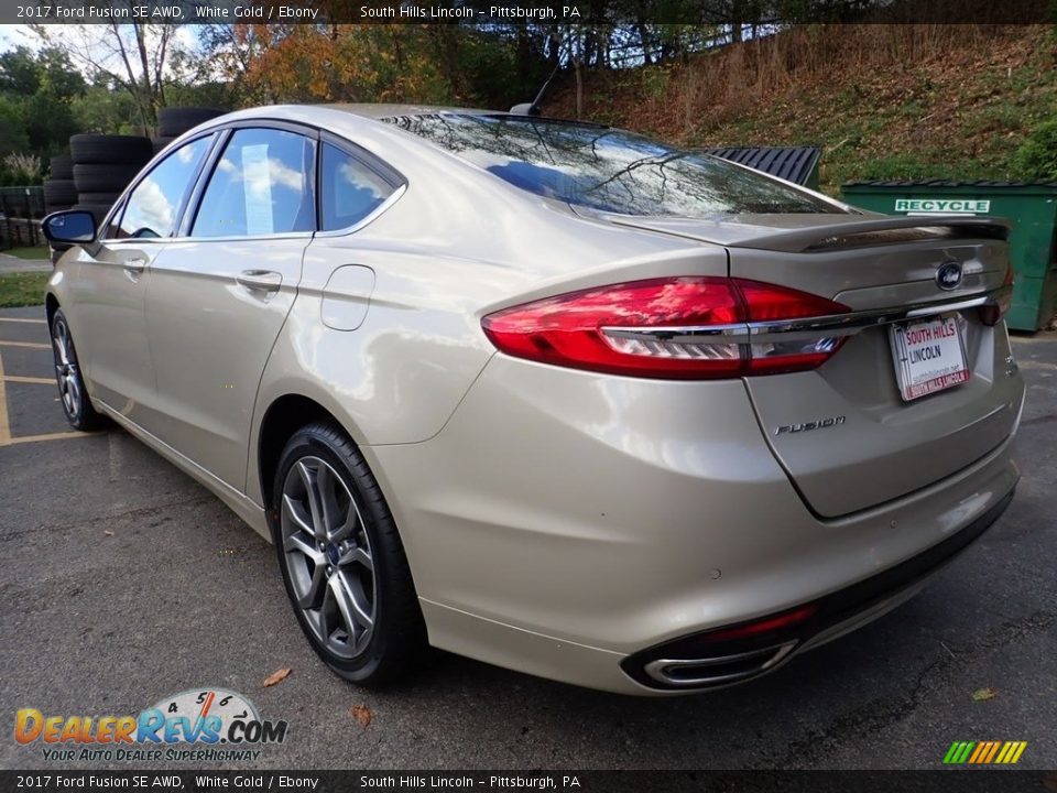 2017 Ford Fusion SE AWD White Gold / Ebony Photo #2