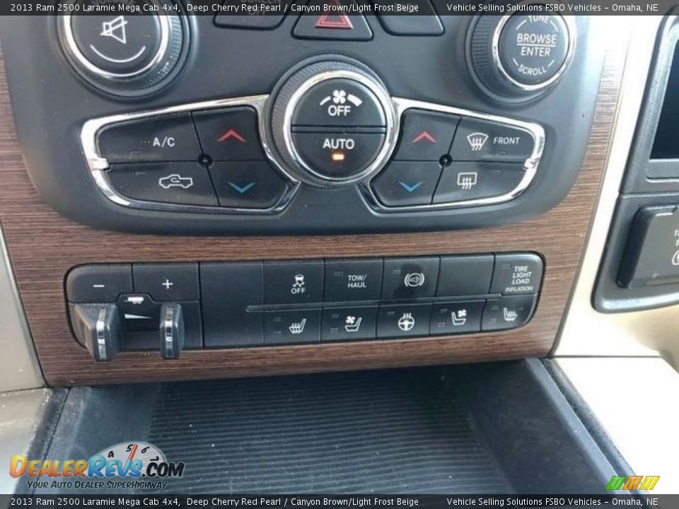 2013 Ram 2500 Laramie Mega Cab 4x4 Deep Cherry Red Pearl / Canyon Brown/Light Frost Beige Photo #4