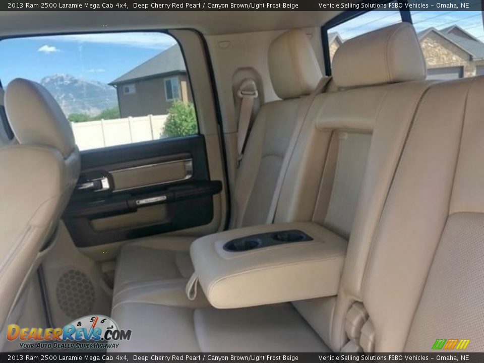 2013 Ram 2500 Laramie Mega Cab 4x4 Deep Cherry Red Pearl / Canyon Brown/Light Frost Beige Photo #5