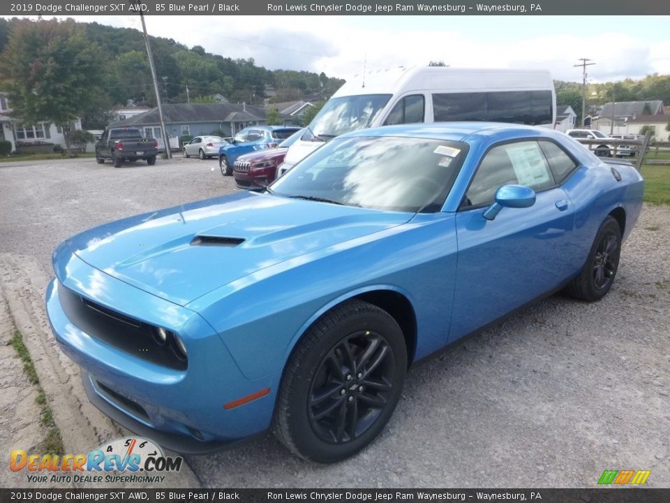 2019 Dodge Challenger SXT AWD B5 Blue Pearl / Black Photo #1