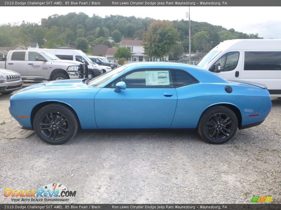 2019 Dodge Challenger SXT AWD B5 Blue Pearl / Black Photo #3