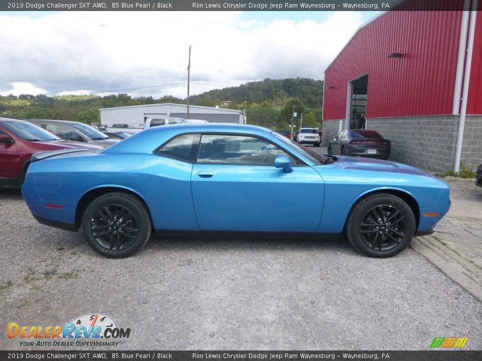 2019 Dodge Challenger SXT AWD B5 Blue Pearl / Black Photo #7