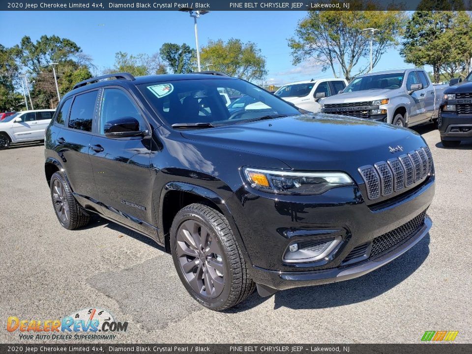 2020 Jeep Cherokee Limited 4x4 Diamond Black Crystal Pearl / Black Photo #1