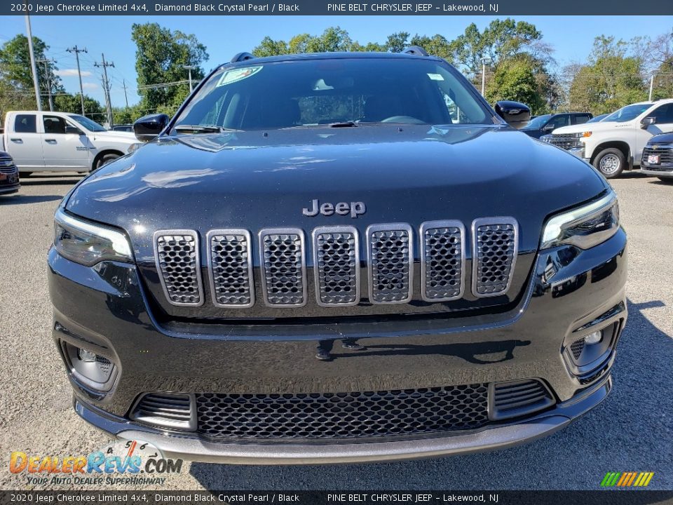 2020 Jeep Cherokee Limited 4x4 Diamond Black Crystal Pearl / Black Photo #2