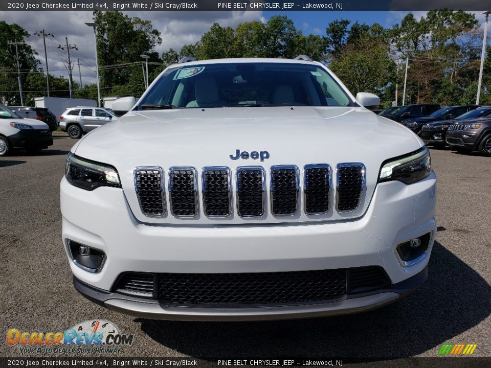 2020 Jeep Cherokee Limited 4x4 Bright White / Ski Gray/Black Photo #2