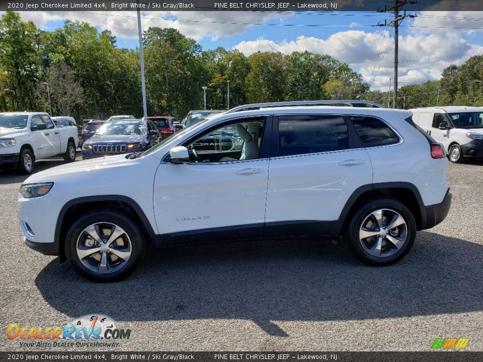 2020 Jeep Cherokee Limited 4x4 Bright White / Ski Gray/Black Photo #3
