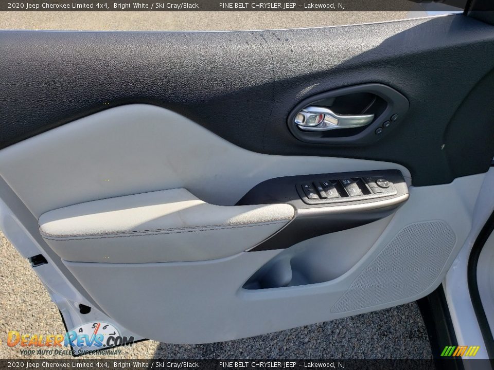 2020 Jeep Cherokee Limited 4x4 Bright White / Ski Gray/Black Photo #8