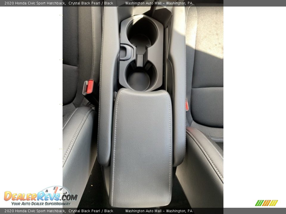 2020 Honda Civic Sport Hatchback Crystal Black Pearl / Black Photo #34