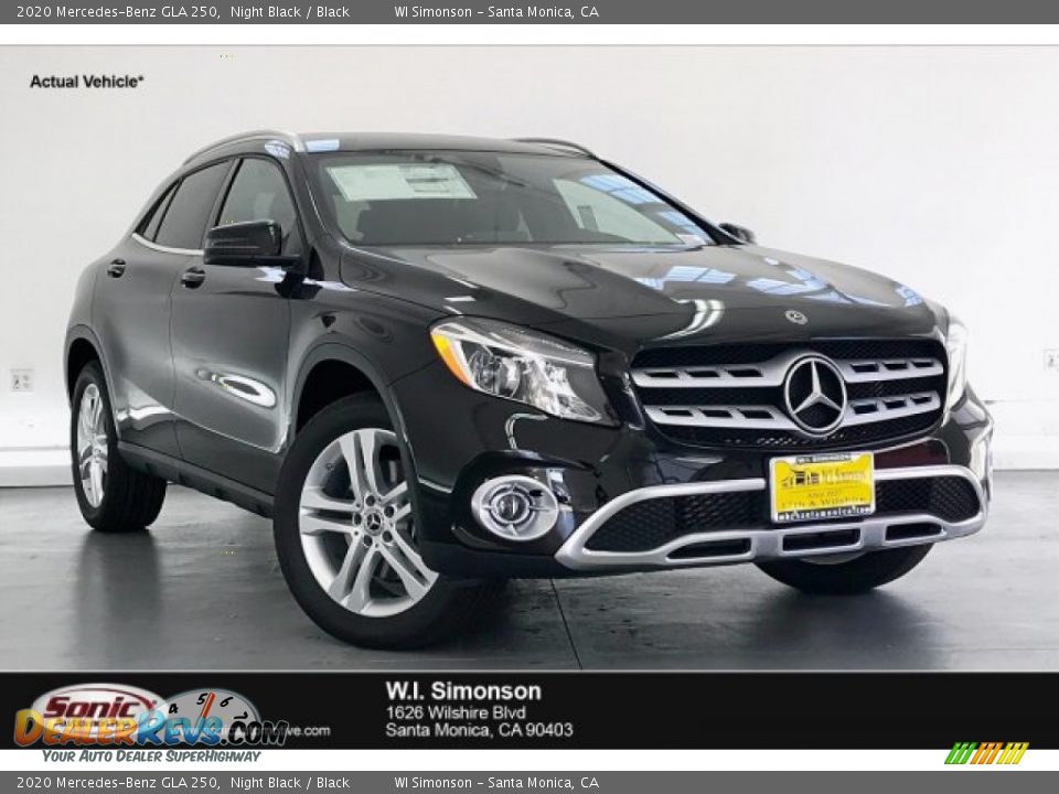 2020 Mercedes-Benz GLA 250 Night Black / Black Photo #1
