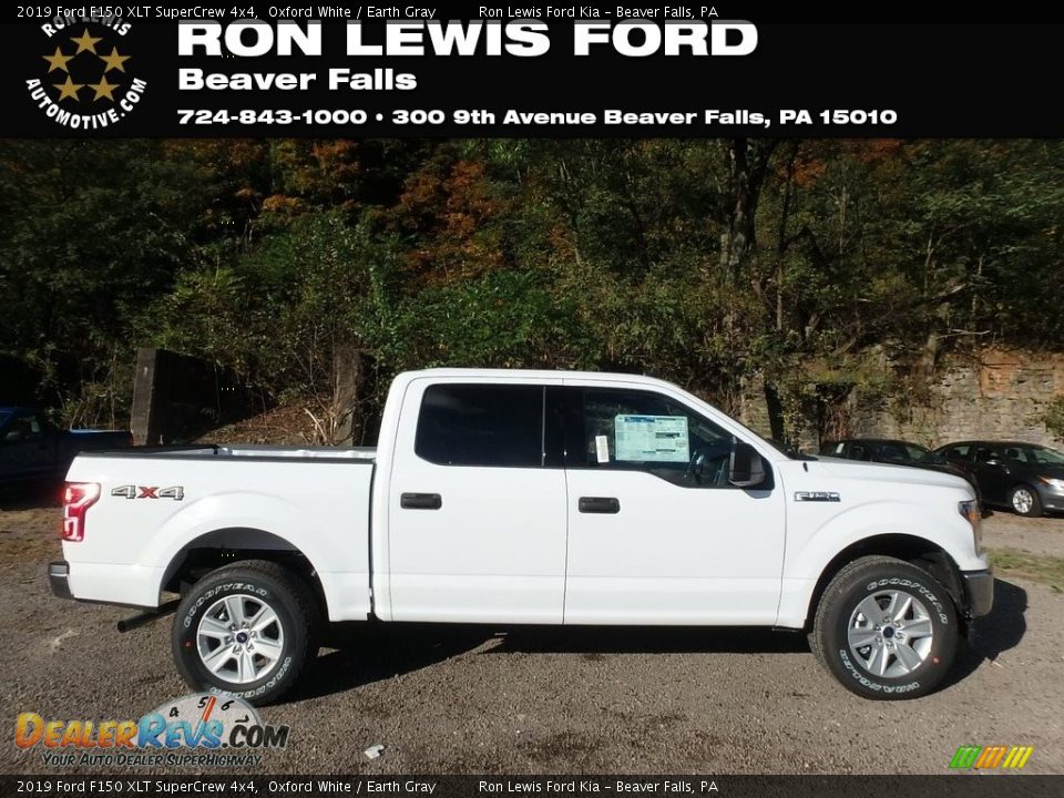 2019 Ford F150 XLT SuperCrew 4x4 Oxford White / Earth Gray Photo #1