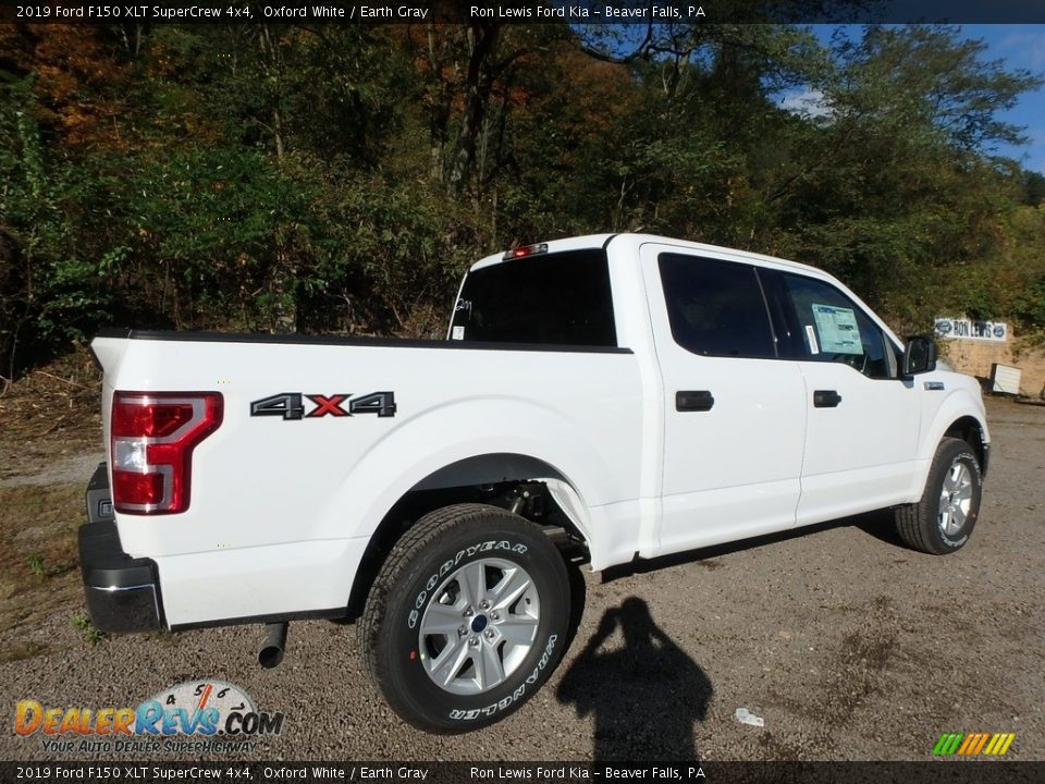 2019 Ford F150 XLT SuperCrew 4x4 Oxford White / Earth Gray Photo #2