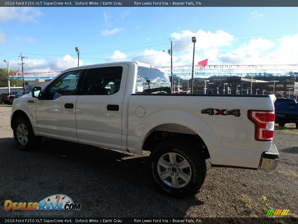 2019 Ford F150 XLT SuperCrew 4x4 Oxford White / Earth Gray Photo #4