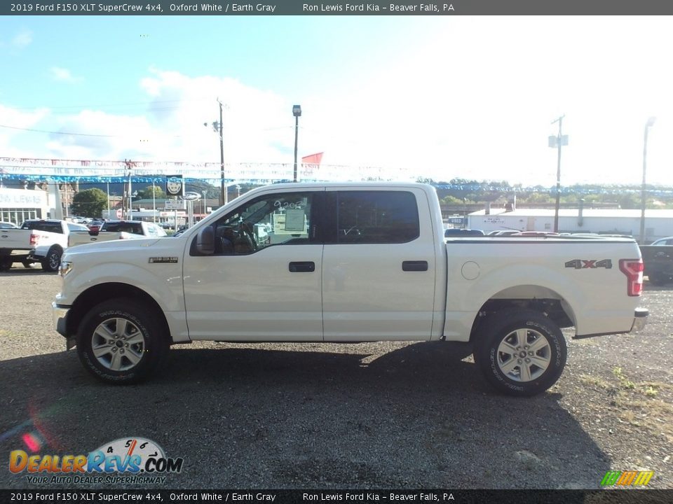 2019 Ford F150 XLT SuperCrew 4x4 Oxford White / Earth Gray Photo #5